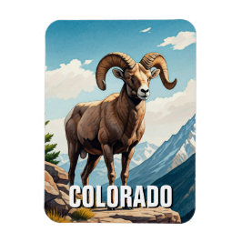 Colorado Bighorn Schafe reisen Souvenir Magnet