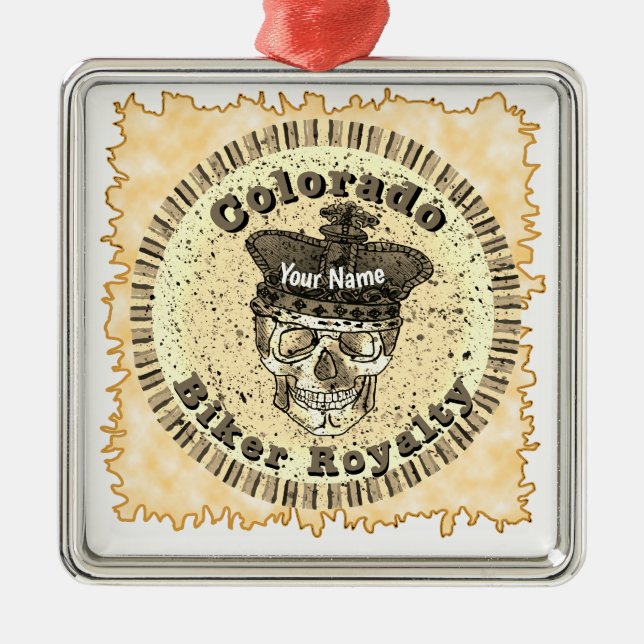 Colorado Biker   Ornament Aus Metall (Vorne)