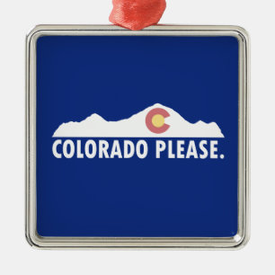 Colorado Bitte Silbernes Ornament