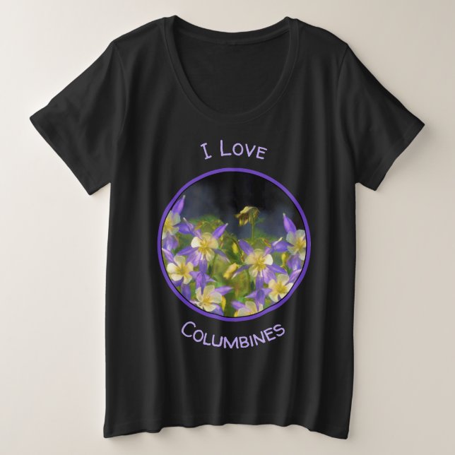 Colorado Blue Columbine Peinture - Art original (Design devant)