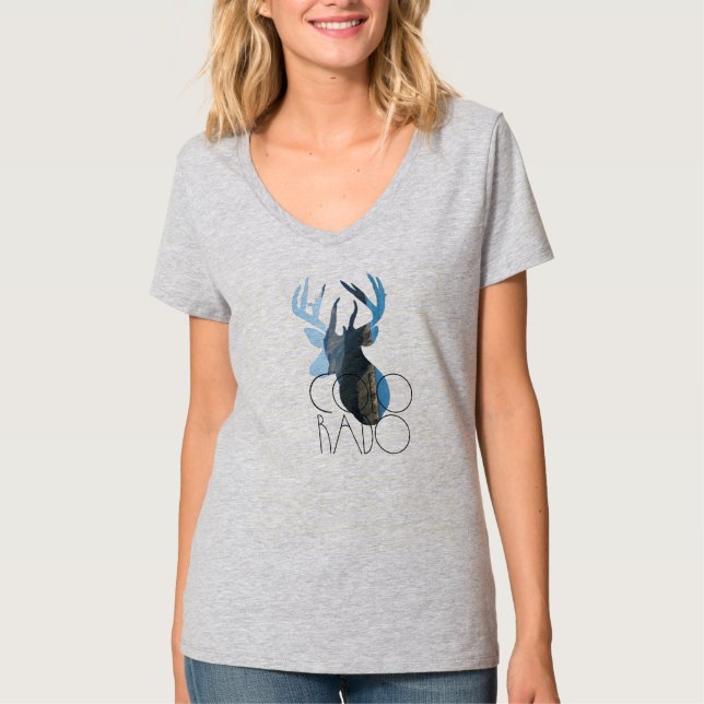 Colorado Buck & Mountain Tshirt (Devant)