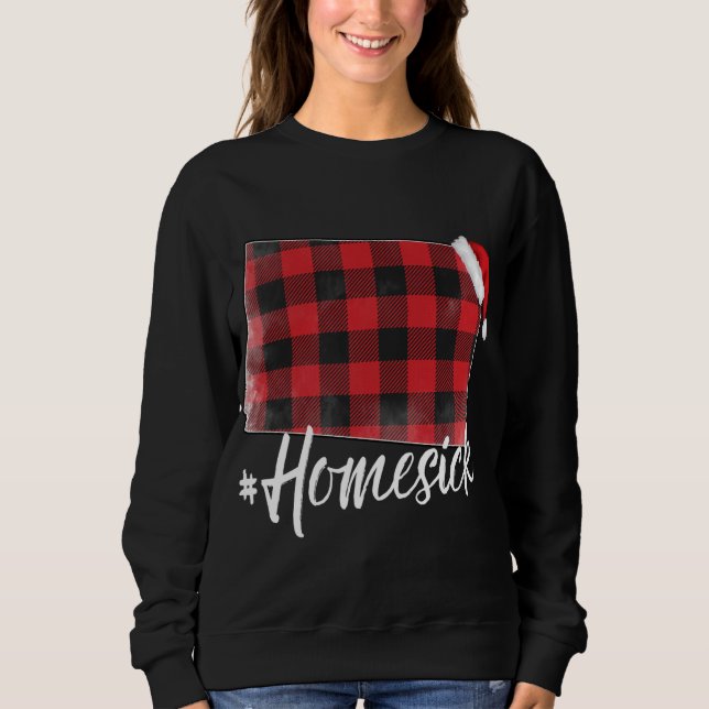 Colorado Buffalo Kariert #Homesick Christmas Santa Sweatshirt (Vorderseite)