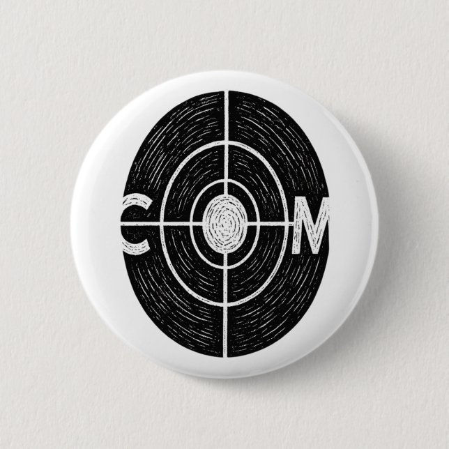 Colorado Bullseye Halfton-Flagge Button (Vorderseite)