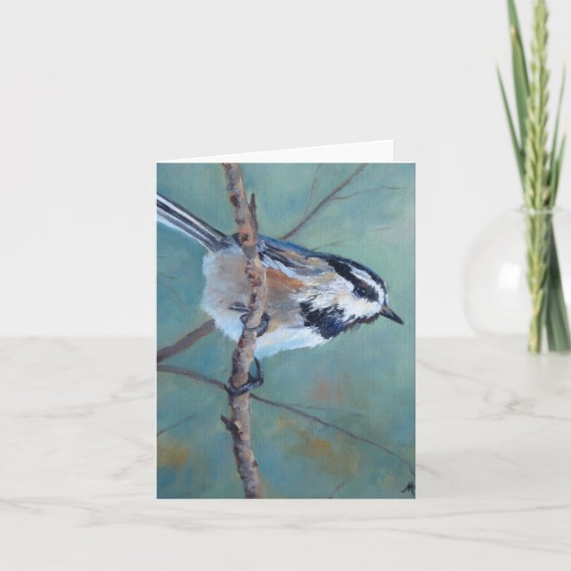 Colorado Chickadee Jeder Anlass Grußkarte Karte (Vorderseite)