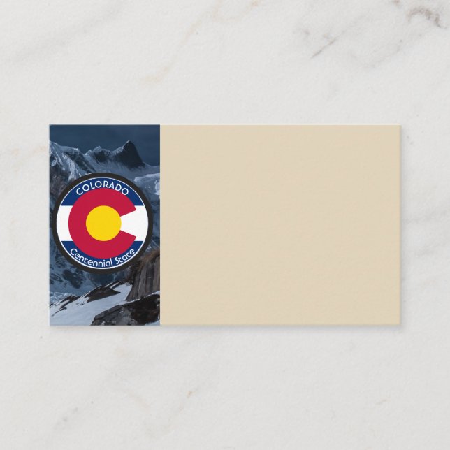 Colorado Circle Flag Visitenkarte (Vorderseite)