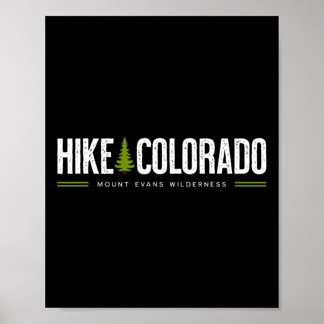 Colorado Co Mount Evans Wilderness Wanderung Baum  Poster (Vorne)