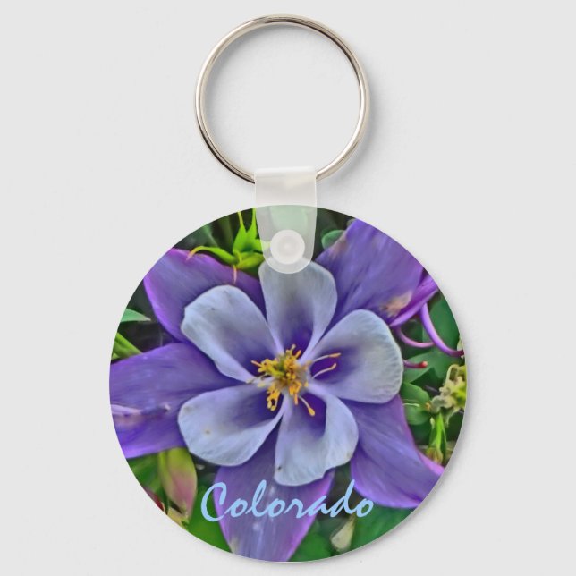 Colorado Columbine Schlüsselanhänger (Vorderseite)
