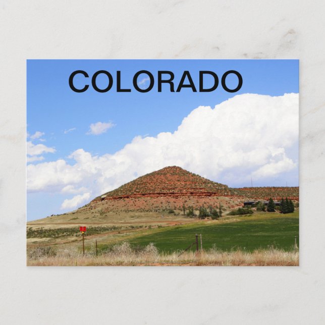 Colorado Cone-förmige Berge Postkarte (Vorderseite)