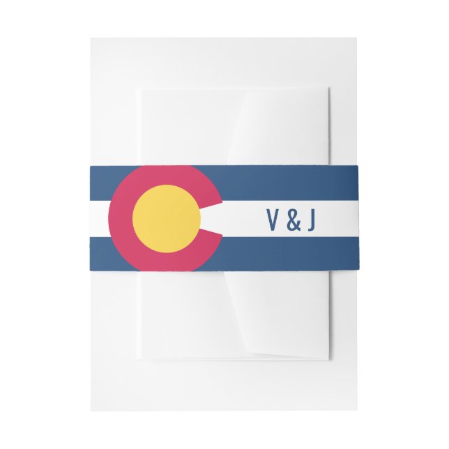 Colorado Couple Einladungsbanderole (Vorderseite Beispiel)