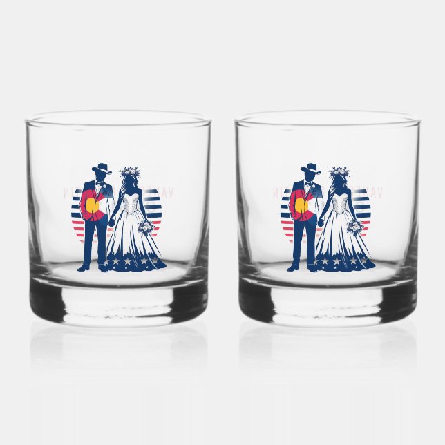 Colorado Couple Whiskyglas (Vorderseite)