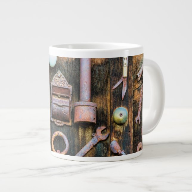 Colorado, Crested Butte. Antiquitätensammlung Jumbo-Tasse (Vorderseite Rechts)
