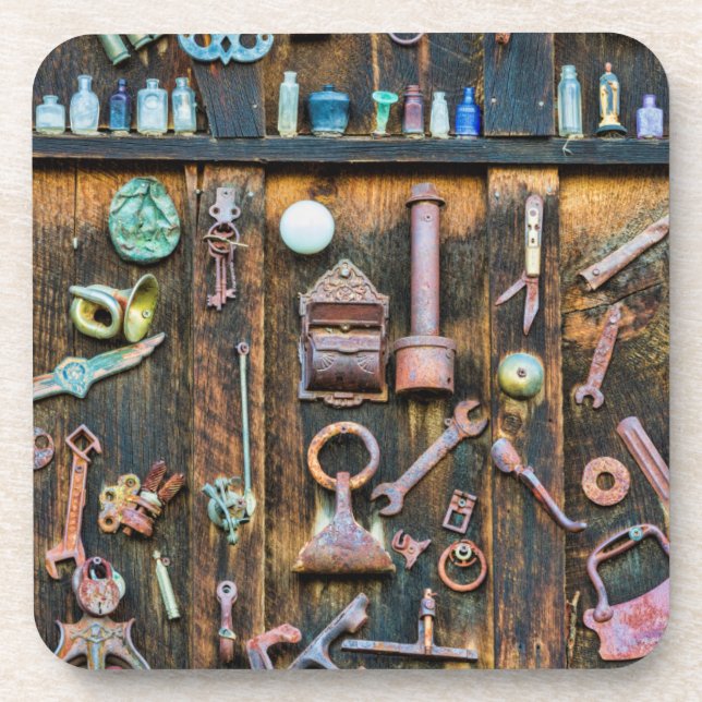 Colorado, Crested Butte. Antiquitätensammlung Untersetzer (Vorderseite)