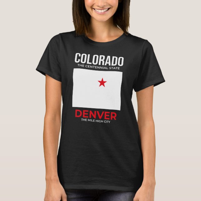 Colorado, Denver – The Mile High City, USA T-Shirt (Vorderseite)