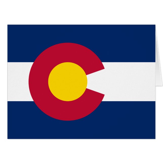 Colorado: Die hundertjährige US-Staatsflagge (Vorderseite (Horizontal))