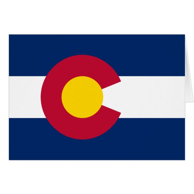 Colorado: Die hundertjährige US-Staatsflagge (Vorderseite (Horizontal))