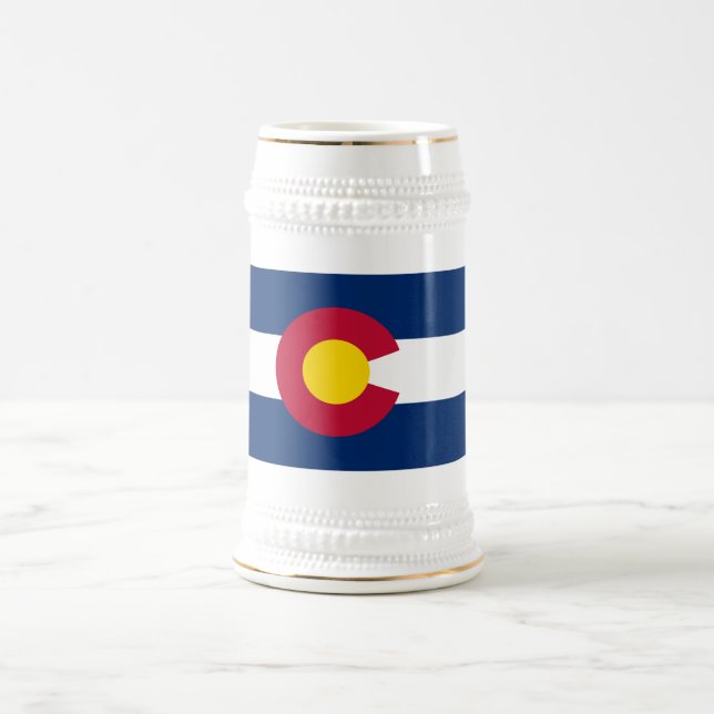 Colorado: Die hundertjährige US-Staatsflagge Bierglas (Mittel)