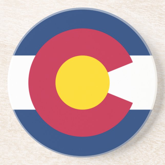Colorado: Die hundertjährige US-Staatsflagge Getränkeuntersetzer (Vorne)