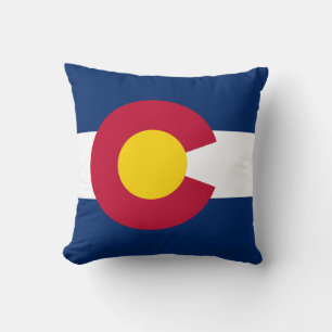 Colorado: Die hundertjährige US-Staatsflagge Kissen