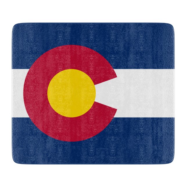 Colorado: Die hundertjährige US-Staatsflagge Schneidebrett (Vorderseite)