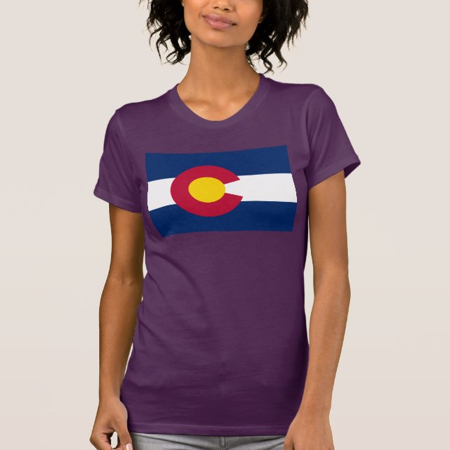 Colorado: Die hundertjährige US-Staatsflagge T-Shirt (Vorderseite)