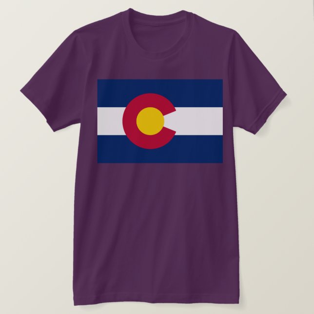 Colorado: Die hundertjährige US-Staatsflagge T-Shirt (Design vorne)