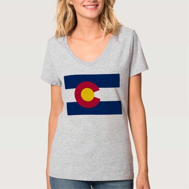 Colorado: Die hundertjährige US-Staatsflagge T-Shirt (Vorderseite)