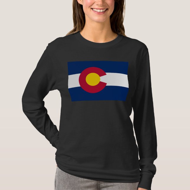 Colorado: Die hundertjährige US-Staatsflagge T-Shirt (Vorderseite)