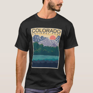 Colorado Die Rocky Mountains Illustration T-Shirt