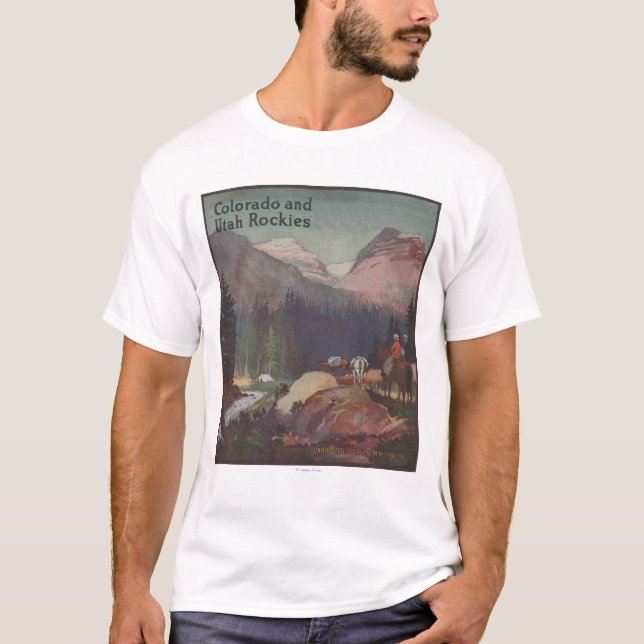 Colorado-Eisenbahn-förderndes Plakat T-Shirt (Vorderseite)