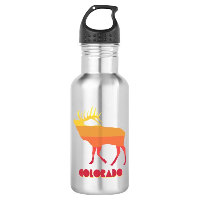 Colorado Elk Edelstahlflasche (Vorderseite)