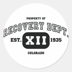 COLORADO-Erholung Runder Aufkleber