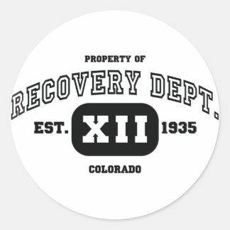 COLORADO-Erholung Runder Aufkleber