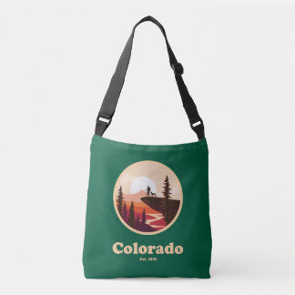 Colorado Est 1876 Umhängetasche - Grün Tragetaschen Mit Langen Trägern