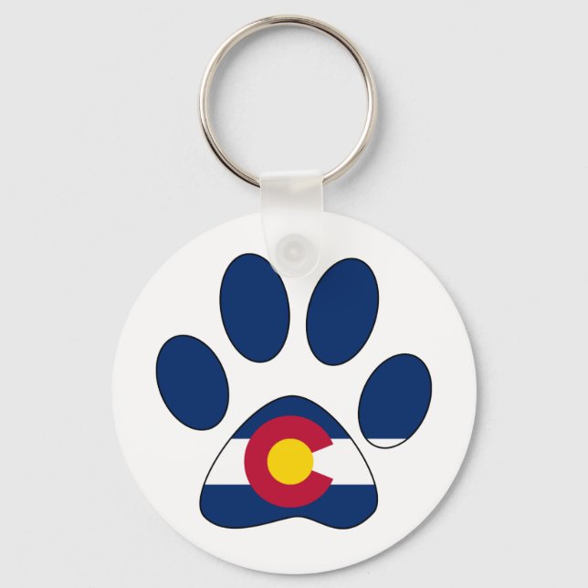 Colorado Fahne Schlüsselanhänger (Vorderseite)