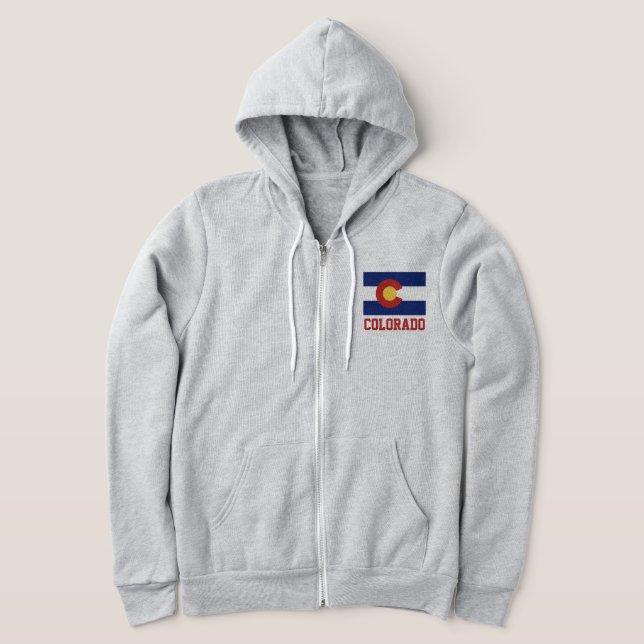 Colorado Fahneneigenschaft mit Reißverschluss für  Hoodie (Ablage )