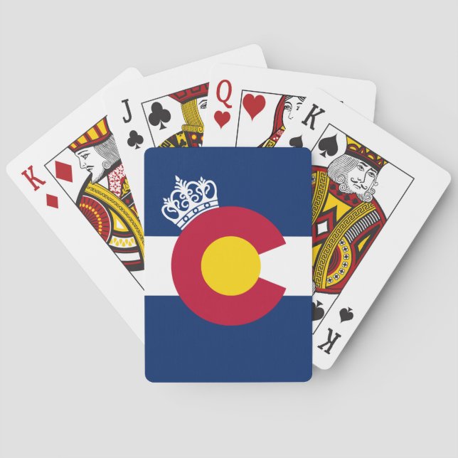 Colorado Fahnenkrone Spielkarten (Rückseite)