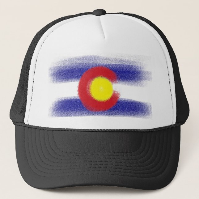 Colorado-Fahnenmütze Truckerkappe (Vorderseite)