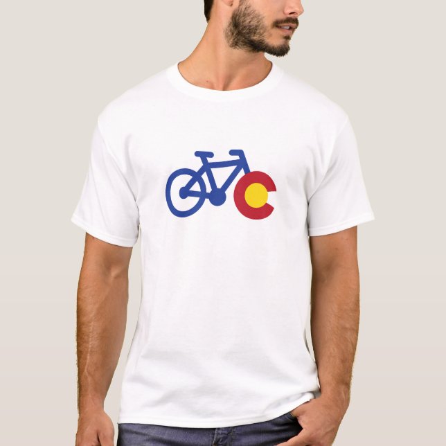 Colorado-Fahrrad T-Shirt (Vorderseite)