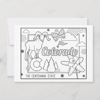 Colorado Farbe me Collage Einladung