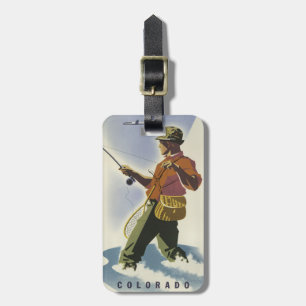 Colorado-Fischer Vintage-Reisegepäckanhänger Gepäckanhänger