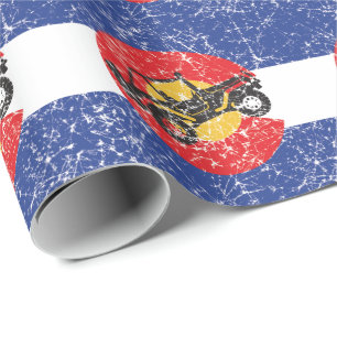 Colorado Flag 4 Wheeler Geschenkpapier