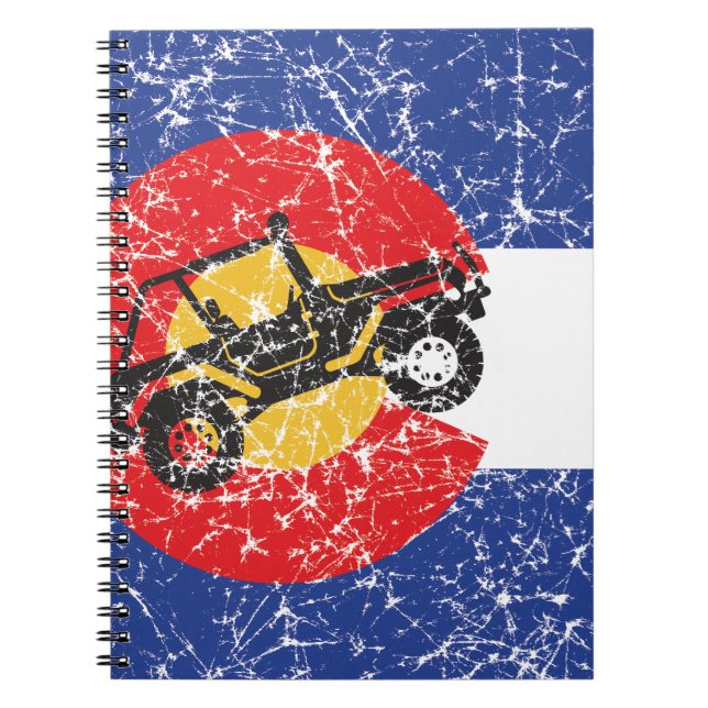 Colorado Flag 4 Wheeler Notizblock (Vorderseite)