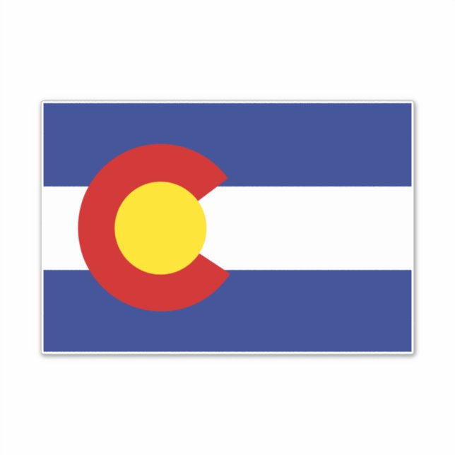 Colorado Flag Aufkleber (Vorderseite)