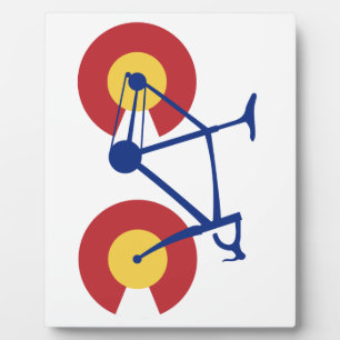 Colorado Flag Bicycle Fotoplatte