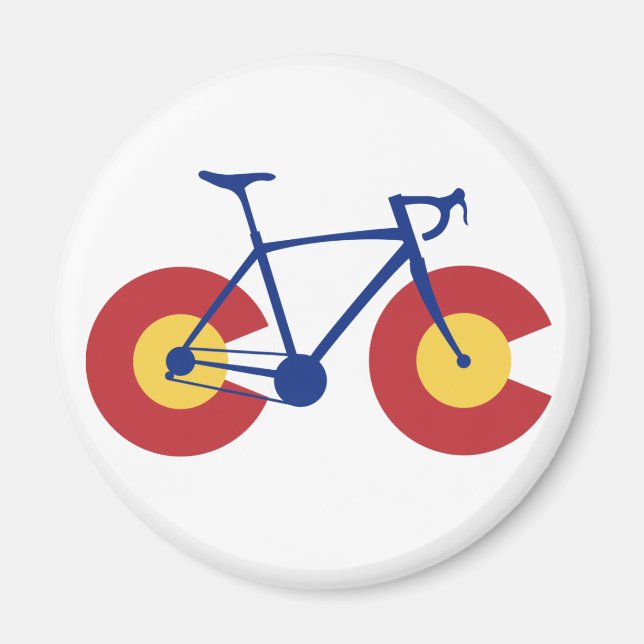 Colorado Flag Bicycle Magnet (Vorne)