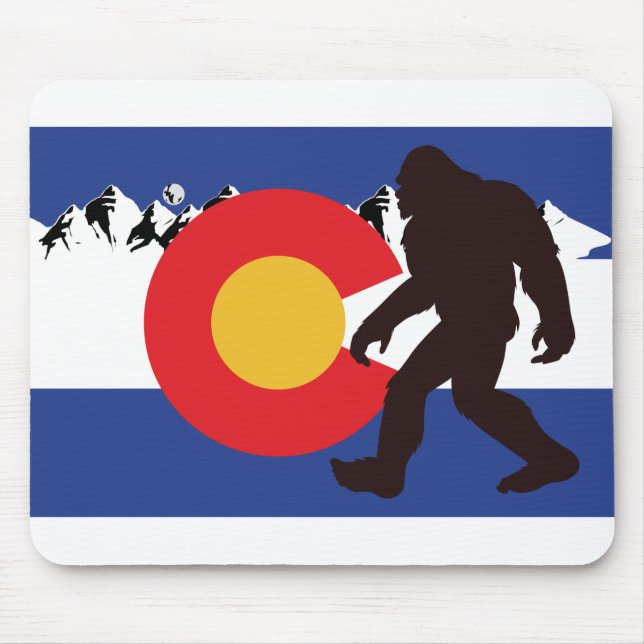 Colorado Flag Bigfoot Mousepad (Vorne)