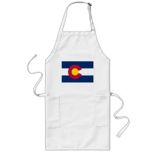 Colorado Flag Der hundertjährige Staat lange Schür Lange Schürze