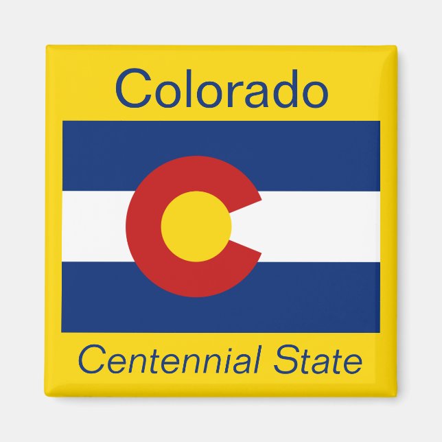 Colorado Flag Magnet (Vorne)