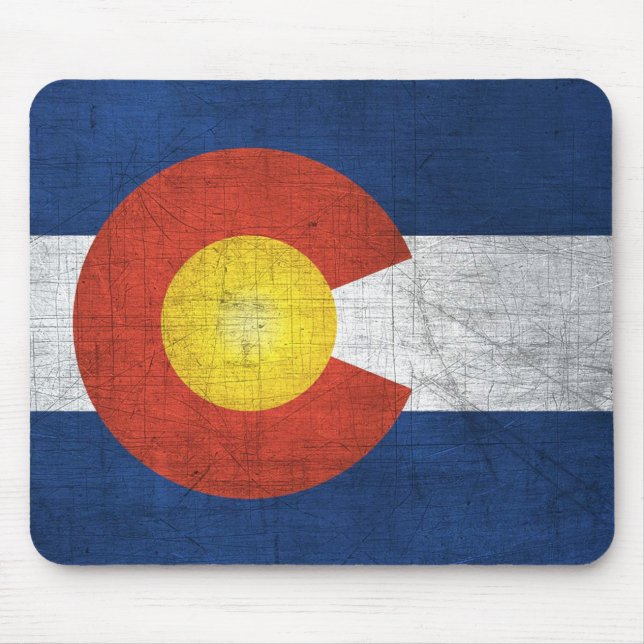 Colorado Flag Mouse Pad Mousepad (Vorne)