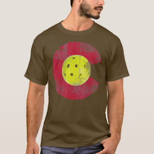 Colorado Flag Pickleball Player Team Men Women T-Shirt